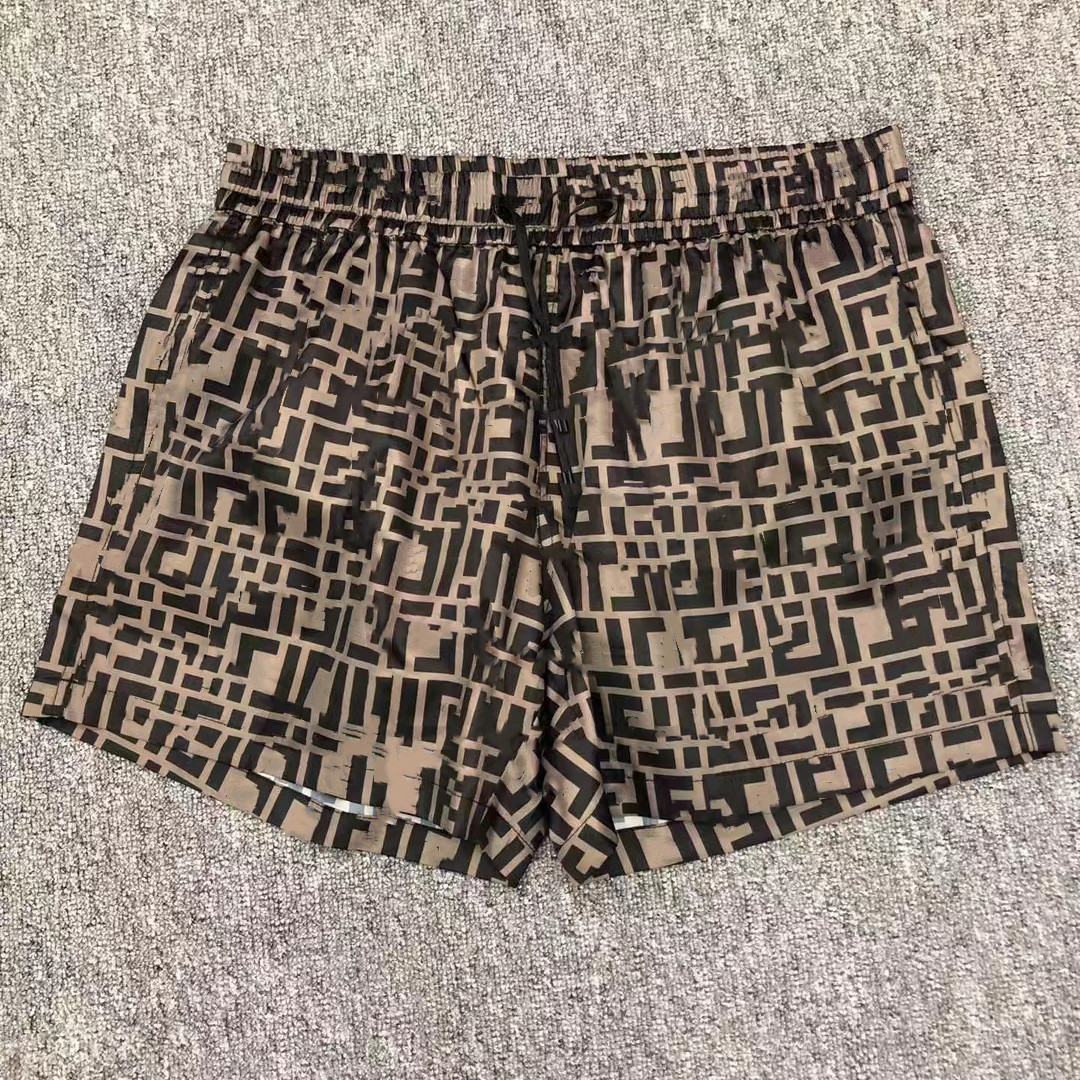 Designer Men Nylon Drawstring Shorts Swim Sport Summer Trend Breathable Short