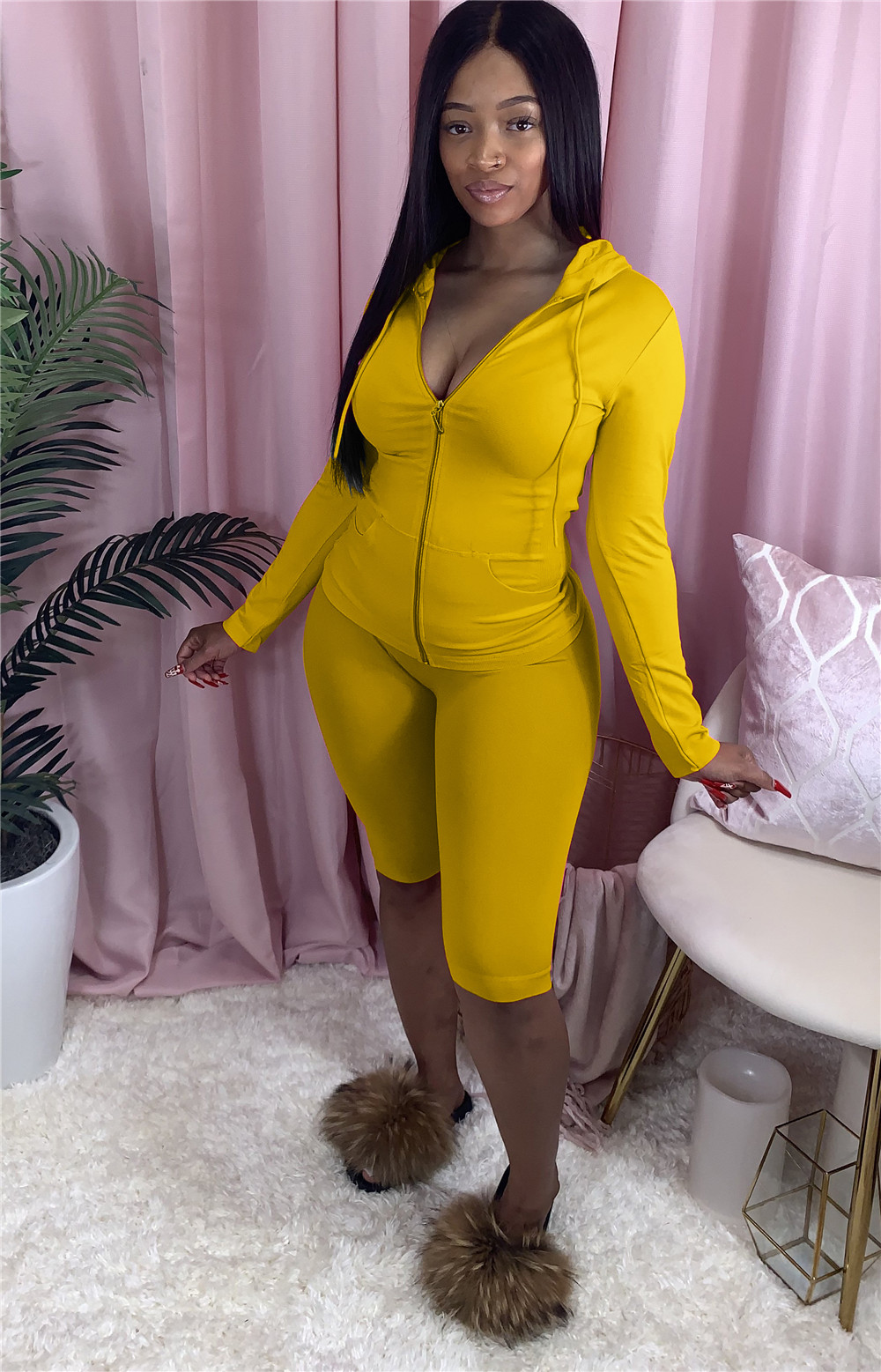 NEW Designer Summer Tracksuits Two Piece Sets Women Outfits Long Sleeve Hooded Jacekt and Shorts Casual Sportswear Sweatsuits Bulk items Wholesale Clo