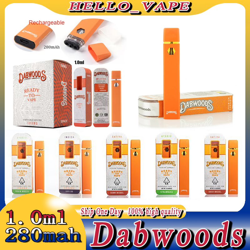 Dabwoods Disposable Vape Pen Vapes Cartridge E Cigarettes Starter Kit Device Pod 1ml Empty Cartridges 280mah Battery Thick Oil Vaporizer
Dabwoods Disposable Vape Pen Vapes Cartridge E Cigarettes Starter Kit Device Pod 1ml Empty Cartridges 280mah Battery Thick Oil Vaporizer