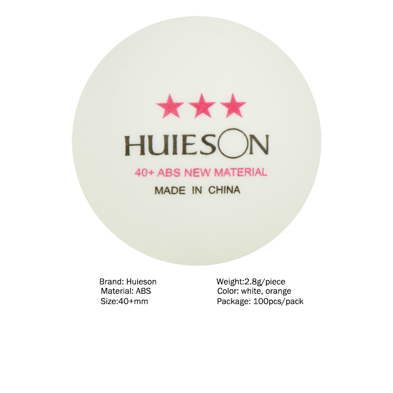 Table Tennis Balls 10pcs20pcs30pcs 3Star Professional 40 28g ABS Ping pong Ball Amateur Advanced Training Competition 230307