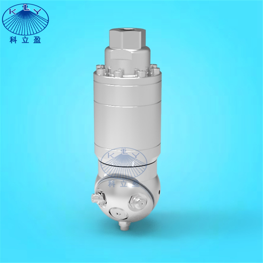 Industrial equipment high pressure tank cleaning head for trash bin, self rotating nozzle
