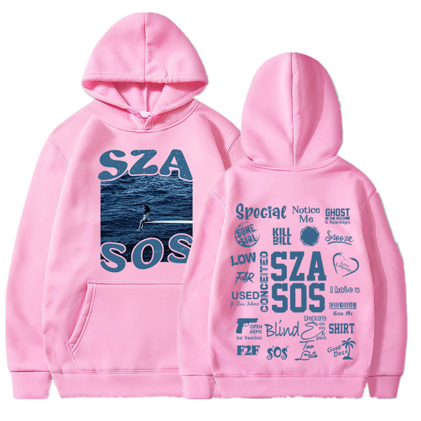 Men's Hoodies Sweatshirts SZA Music Album SOS Graphic Hoodie Men Women's Vintage Oversize Casual Loose Gothic Sweatshirt Hip Hop Streetwear  - view 5