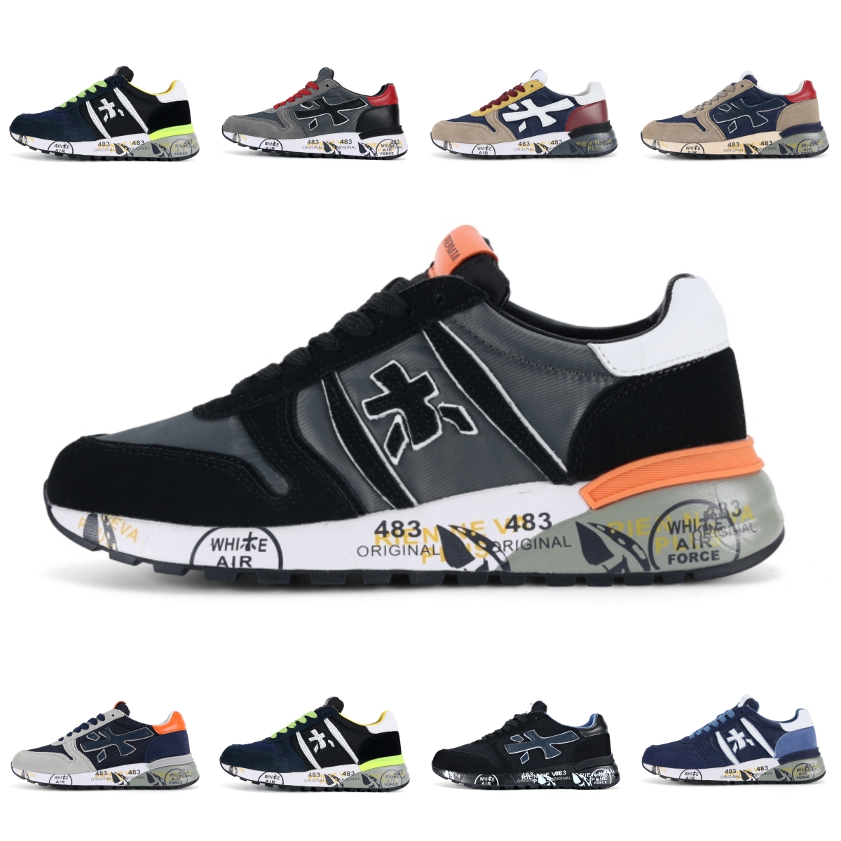 Designer PREMIATA Steven Genuine Training Shoes Men Top Layer Leather Cowskin Mick Lander Running Shoe Black Grey Blue Brown Trainers Walking Sports Sneakers Italy, #5
Designer PREMIATA Steven Genuine Training Shoes Men Top Layer Leather Cowskin Mick Lander Running Shoe Black Grey Blue Brown Trainers Walking Sports Sneakers Italy, #5
