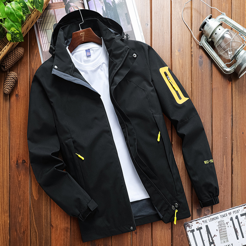 Men s Jackets Man Black Windbreaker Windproof Waterproof For 2023 Spring Autumn Zip Up Jacket Streetwear Bomber Clothes OverSize 5XL 6XL 230308