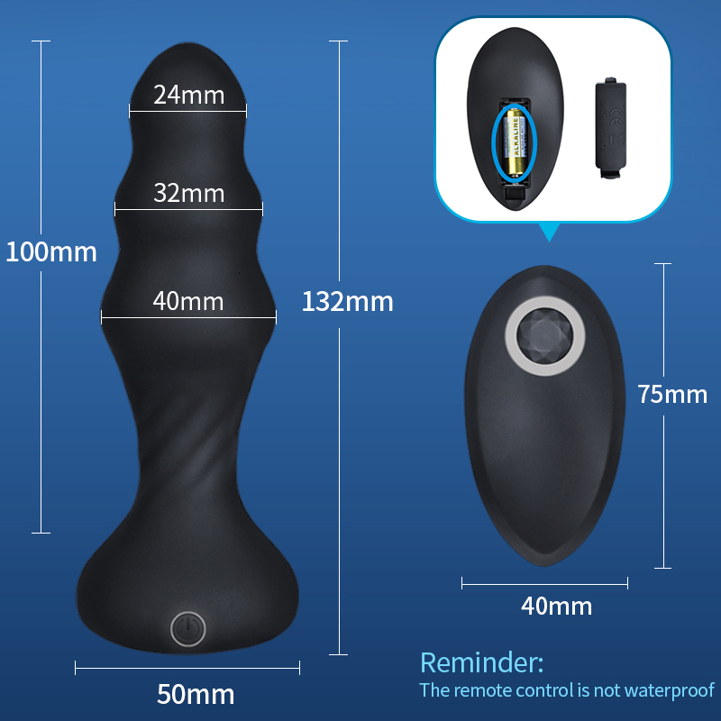 Anal Toys Plug Vibrators For Men Prostate Massager Masturbators Women Vagina Stimulator Dildos Remote Control Male Anus Butt Sex 230307