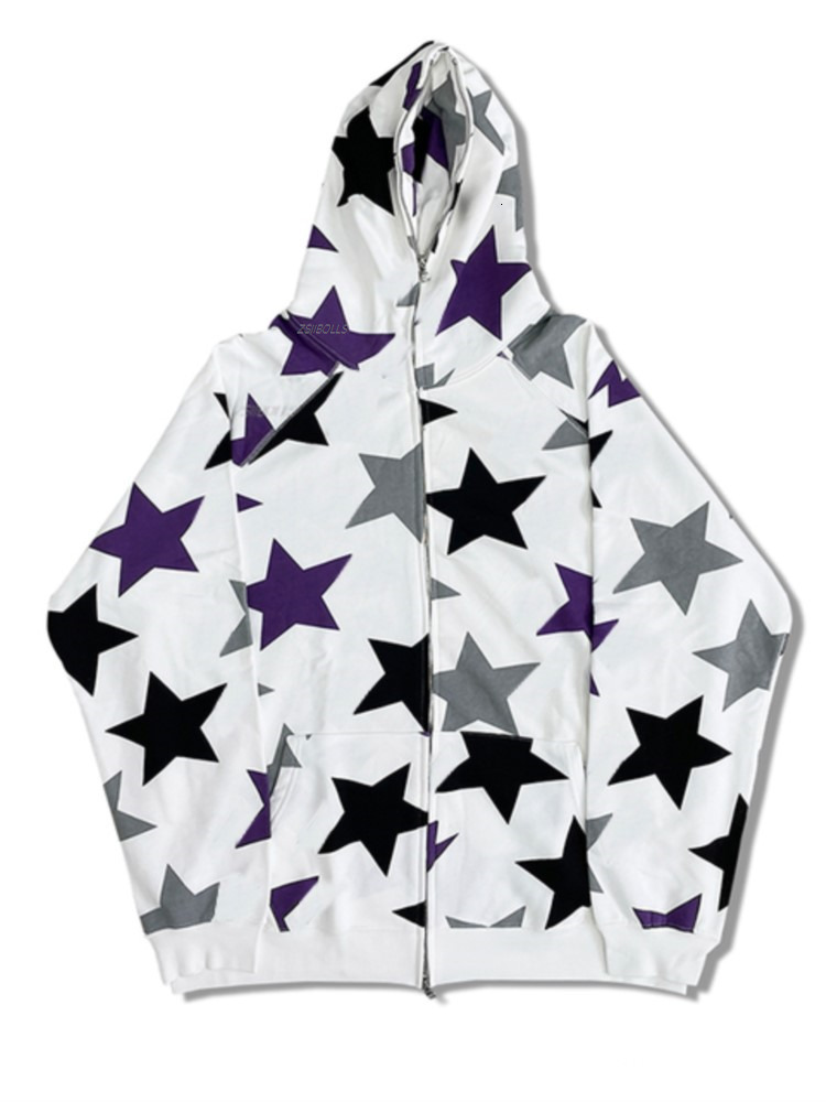 Men's Hoodies Sweatshirt Man print zip vintage top grunge y2k coats jacket oversized up Winter hoodies gothic clothes hoodie sweatshirts kawaii 2