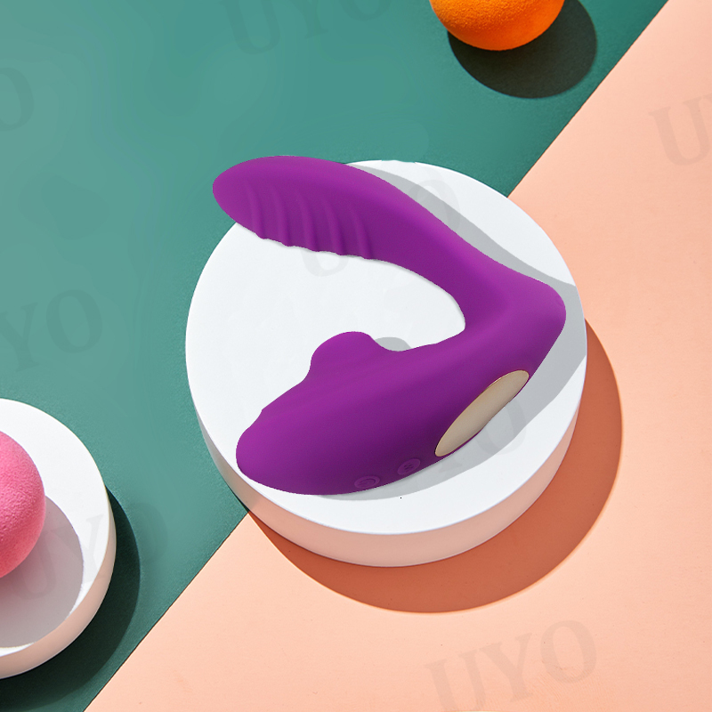 Vibrators vibrators for women UShaped 10 Speeds Clit Sucking Vibrator 2IN1adult toys Gspot orgasm clit sucker stimulation sex 230307