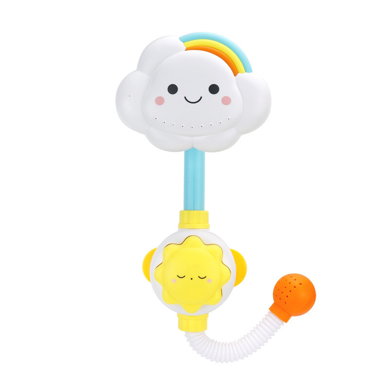 Bath Toys Baby Shower Cloud Rainbow Electric room for ChildrenGame Kids 230307