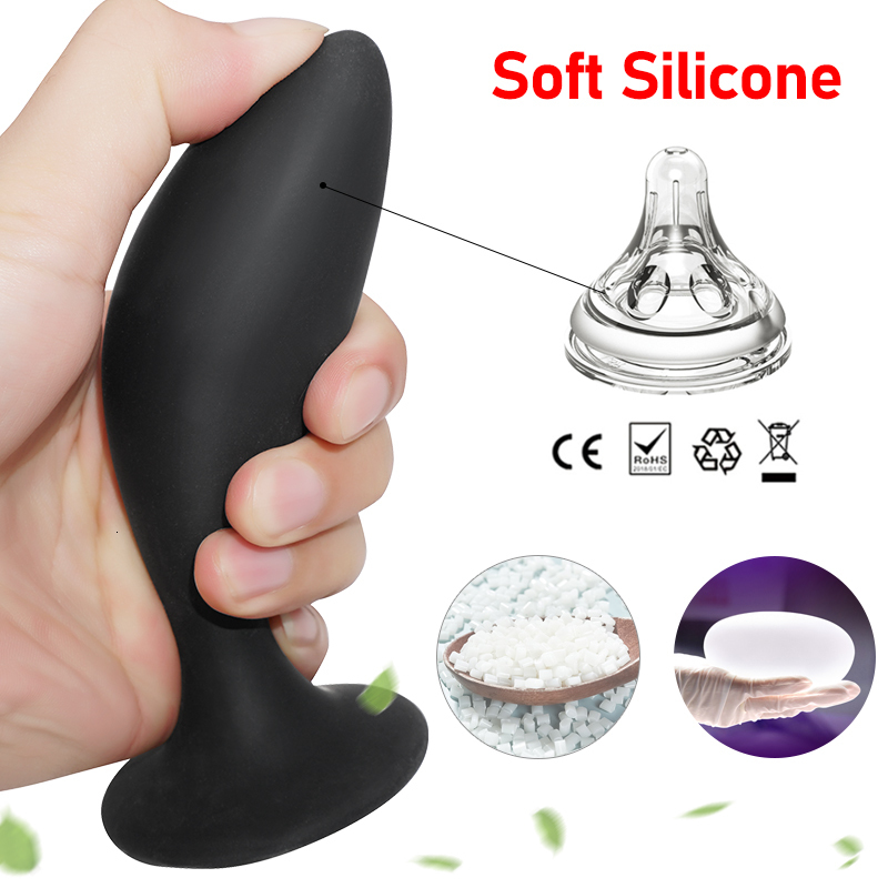 Anal Toys 3pcs Plugs Buttplug Training Set Silicone Suction Anus Sex For Women Men Male Prostate Massager Butt Plug Gay Bdsm Toy 230307