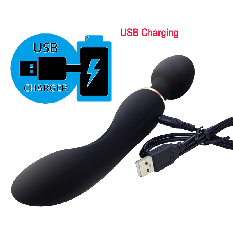 Vibrators 10 Speeds Powerful Big for Women Magic Wand Body Massager Sex Toy For Woman Clitoris Stimulate Female Products 230307