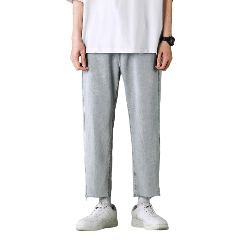 Men's Jeans Spring/Summer Straight Jeans Men Fashion Retro Casual Wide Leg Jeans Men Streetwear Loose Hip Hop Denim Pants Mens Trousers 230308