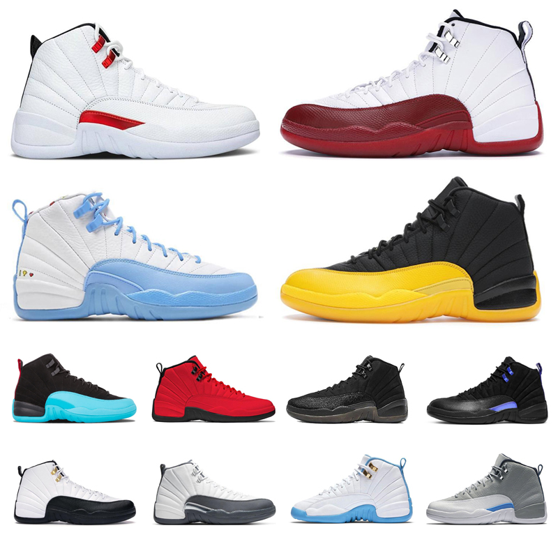 12s Men Basketball Shoes jumpman 12 Cherry Game Royal Reverse Flu Game University Gold Utility Mens Trainers outdoor Sports Sneakers
12s Men Basketball Shoes jumpman 12 Cherry Game Royal Reverse Flu Game University Gold Utility Mens Trainers outdoor Sports Sneakers