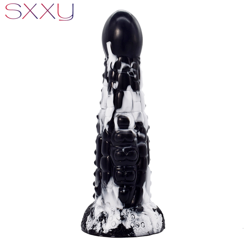 Anal Toys SXXY Beaded with Suction Cup for Women Vagina Masturbate Deep Texture Butt Plug Fantasy Dildo Anus Massage Sex Shop 230307