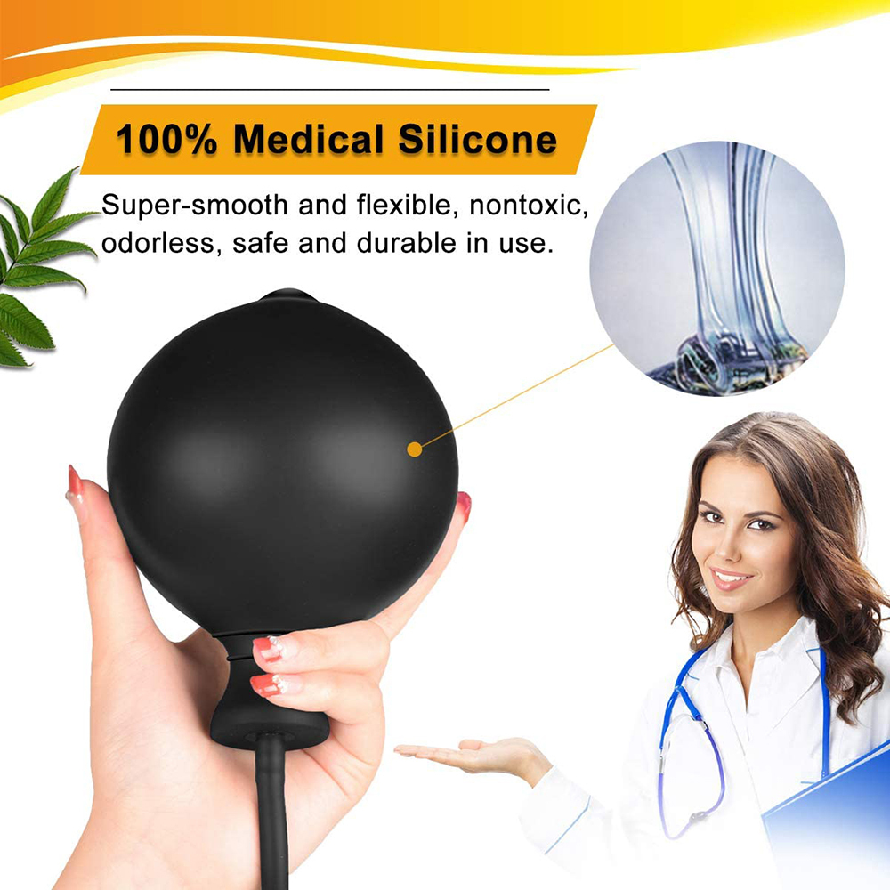 Anal Toys Inflatable Huge Butt Plug Screw Thread Ball Women Vaginal Dilator Expandable Silicone Men Prostate Massager Sex 230307