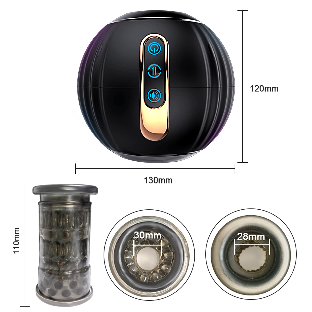 Masturbators Automatic Rotating Thrusting Male Telescopic Masturbator for Men Simulation Blowjob Sex Machine Adult Goods Toy 230307