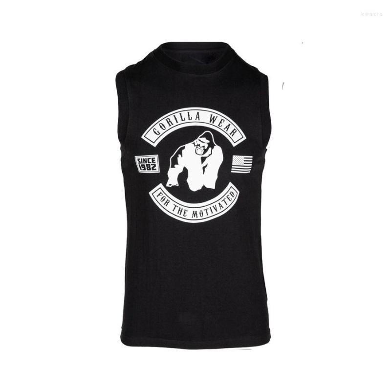 Men's Tank Tops Summer Brand Mens Running Vest Gym Sleeveless Shirt Slim Fit Men Bodybuilding Sport Workout Training Singlet