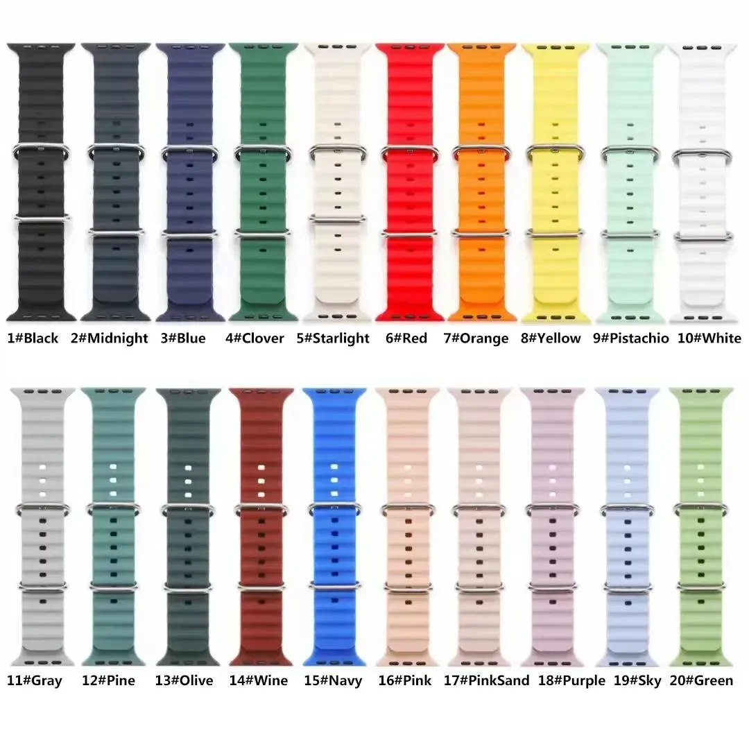 Ocean strap For pple watch band 49mm 45mm 44mm 40mm 41mm 42mm 38mm silicone correa bracelet Watch Ultra series 8 7 6 5 4 3 SE
Ocean strap For pple watch band 49mm 45mm 44mm 40mm 41mm 42mm 38mm silicone correa bracelet Watch Ultra series 8 7 6 5 4 3 SE