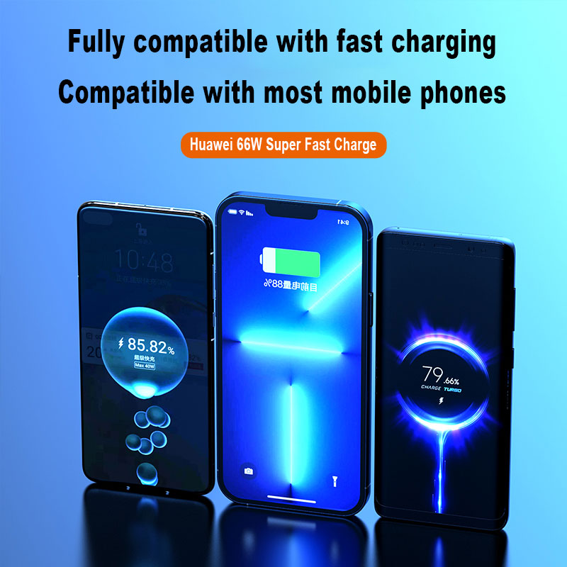 20000mAh PD 66W Super Fast Charging Power Bank HD Digital Portable Charger External Battery for Apple iPhone Xiaomi Universal