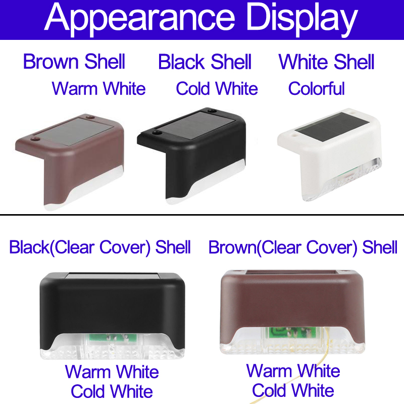 Solar Flood Lights LED Solar Deck Lamps IP65 Waterproof Outdoor Garden Pathway Patio Stairs Steps Fence Lamps for Step Stairs Pathway Walkway Garden