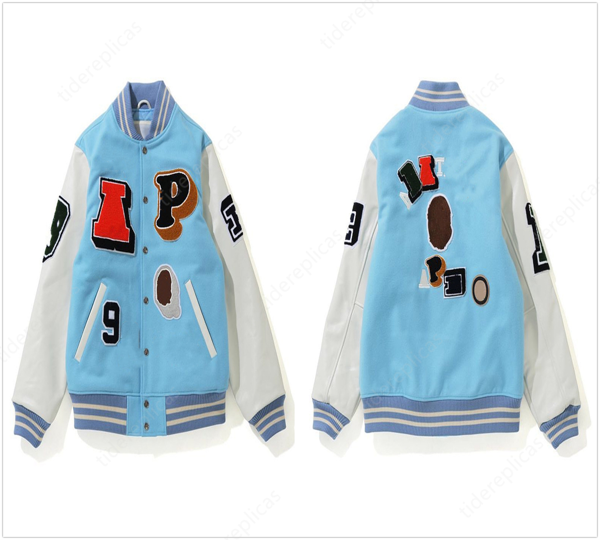 2023 mens designer cotton coat baseball jacket windbreaker windbreak varsity Lightning letter stitching single breasted color block stand collar bomb SV6B, Style no. 1
2023 mens designer cotton coat baseball jacket windbreaker windbreak varsity Lightning letter stitching single breasted color block stand collar bomb SV6B, Style no. 1