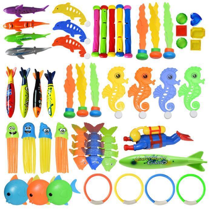 Bath Toys Summer Children Swimming Octopus Pool Diving Water Sports Play Stick Gem Set Underwater Grabbing DDJ 230307