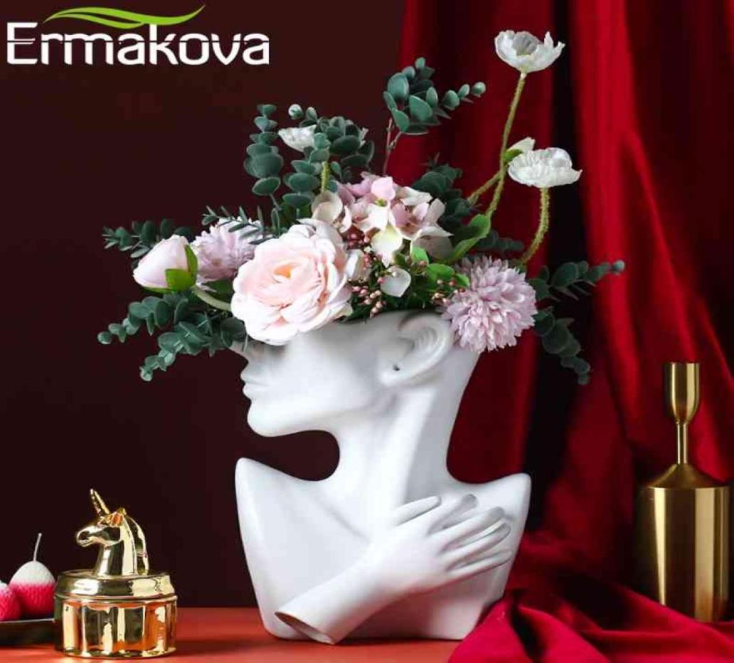 ERMAKOVA Nordic Ceramics Vase Human Head Abstract Half Body Flower Pot Flower Arrangement Human Face Modern Home Decoration 2106234865379
ERMAKOVA Nordic Ceramics Vase Human Head Abstract Half Body Flower Pot Flower Arrangement Human Face Modern Home Decoration 2106234865379