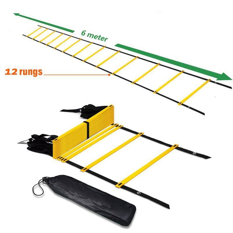 Sports Gloves Agility Ladder Speed Training Equipment 10 Disc Cones 20ft Set For Football Soccer Resistance 230308