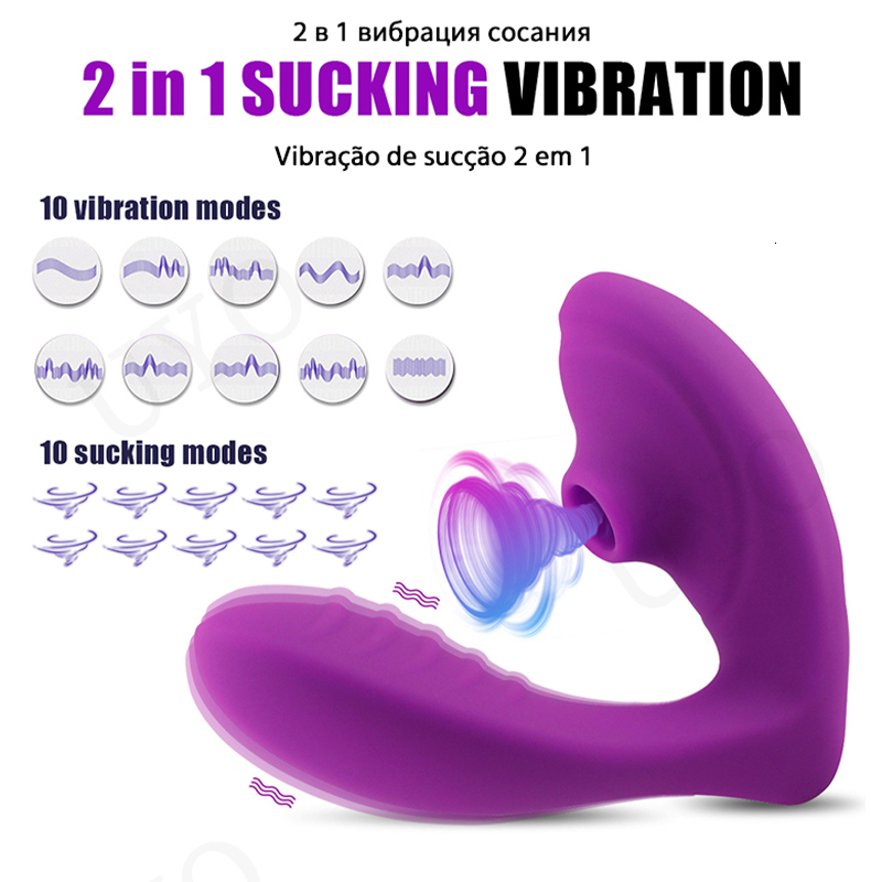 Vibrators vibrators for women UShaped 10 Speeds Clit Sucking Vibrator 2IN1adult toys Gspot orgasm clit sucker stimulation sex 230307