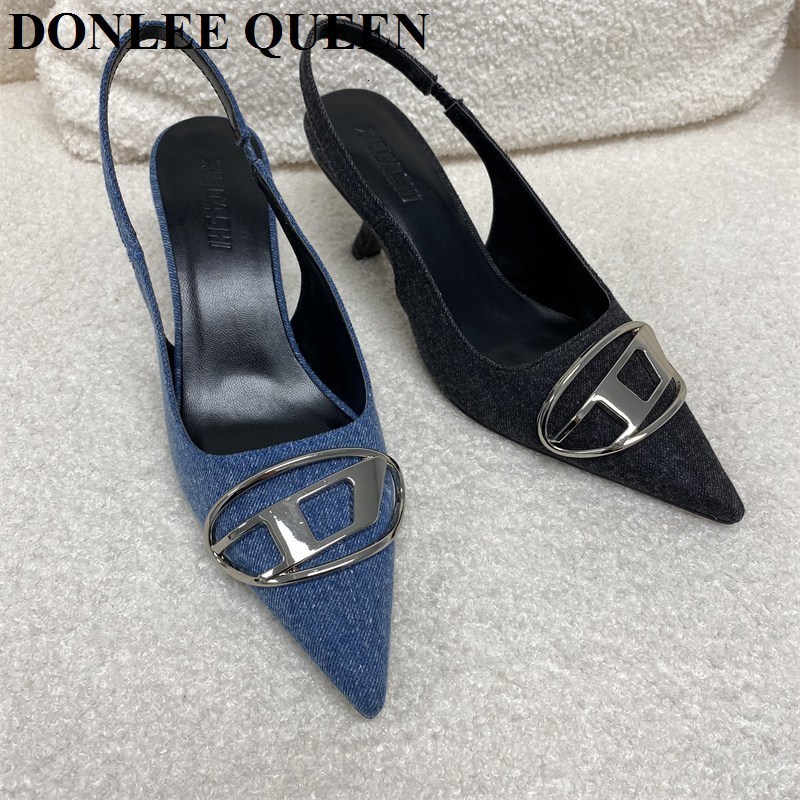 Sandals Fashion Slingback Women Low Heels Pumps Brand Shoes Elegant Pointed Toe Female Mules Dress Slides Denim Sandalias Mujer 230308, Black
Sandals Fashion Slingback Women Low Heels Pumps Brand Shoes Elegant Pointed Toe Female Mules Dress Slides Denim Sandalias Mujer 230308, Black