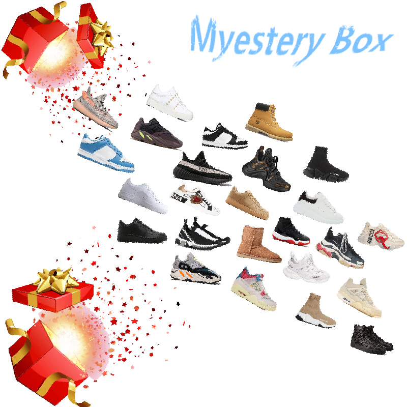 Mystery Box Homme Men Women Skateboarding Comfort Casual Shoes Fashion Platform Sneakers Dad Shoe Chaussures Breathable White Black Trainers Tide Tennis