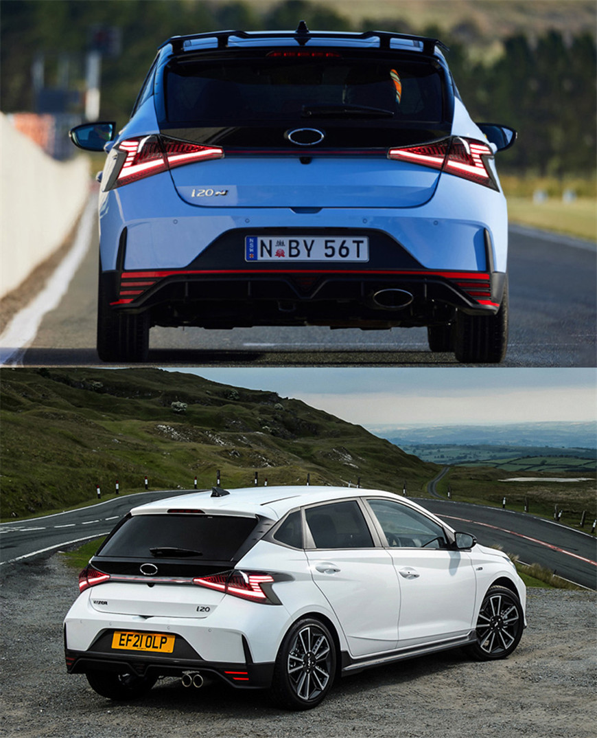 Car Styling Rear Lamp For Hyundai i20 20 20-2023 Tail Lights With Middle Bar Sequential Turn Signal Animation Taillights