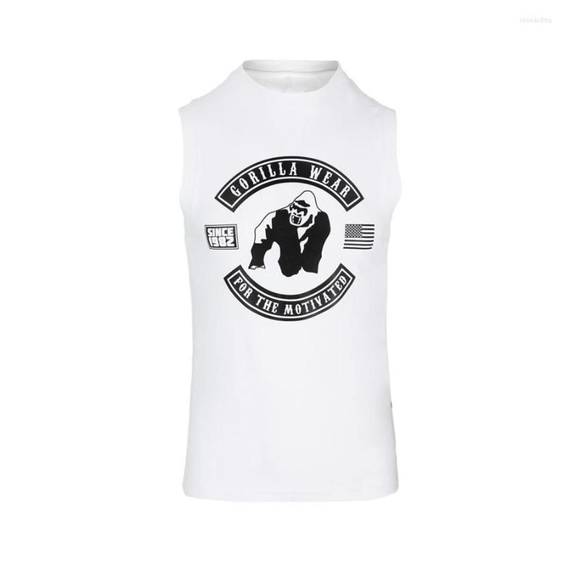 Men's Tank Tops Summer Brand Mens Running Vest Gym Sleeveless Shirt Slim Fit Men Bodybuilding Sport Workout Training Singlet