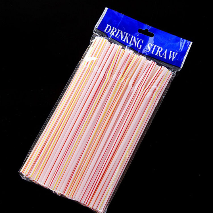 100pcs/bag Disposable Plastic Drinking Straws colorful Bend Drink Straws Fruit Juice Milk Tea Pipe Bar Party Accessory