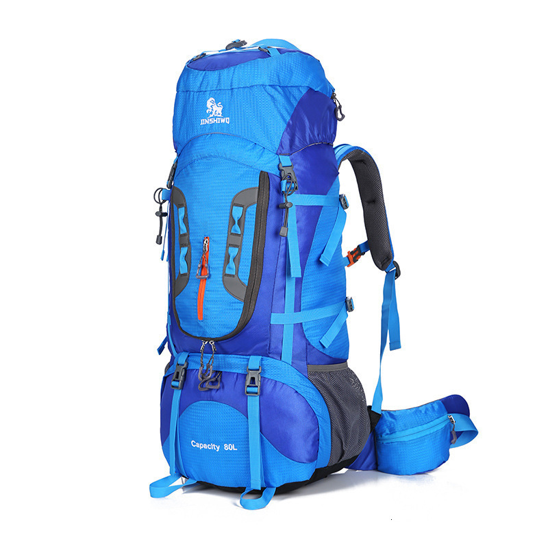 Outdoor Bags Camping Hiking Backpacks Big Backpack Nylon Superlight Sport Travel Aluminum Alloy Support 80L 230307