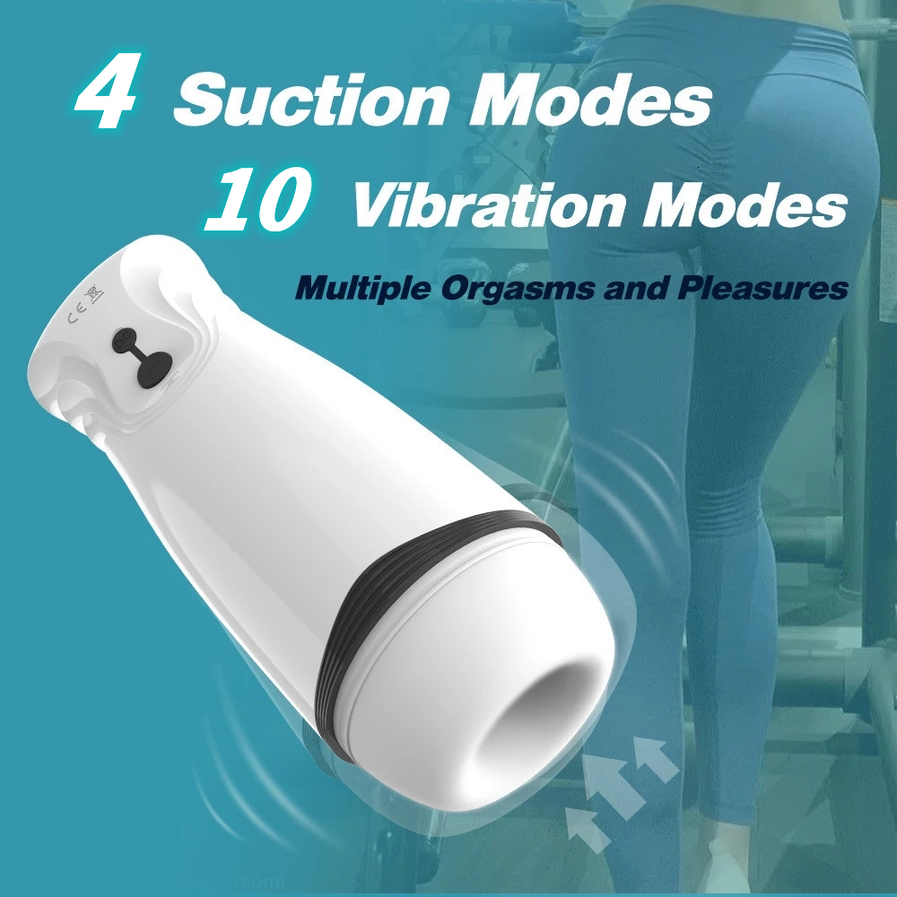Masturbators Automatic Male Masturbator Cup Blowjob Sucking Sex Machine Suction Vagina Masturbation Pussy Vibrator Toys for Men 230307