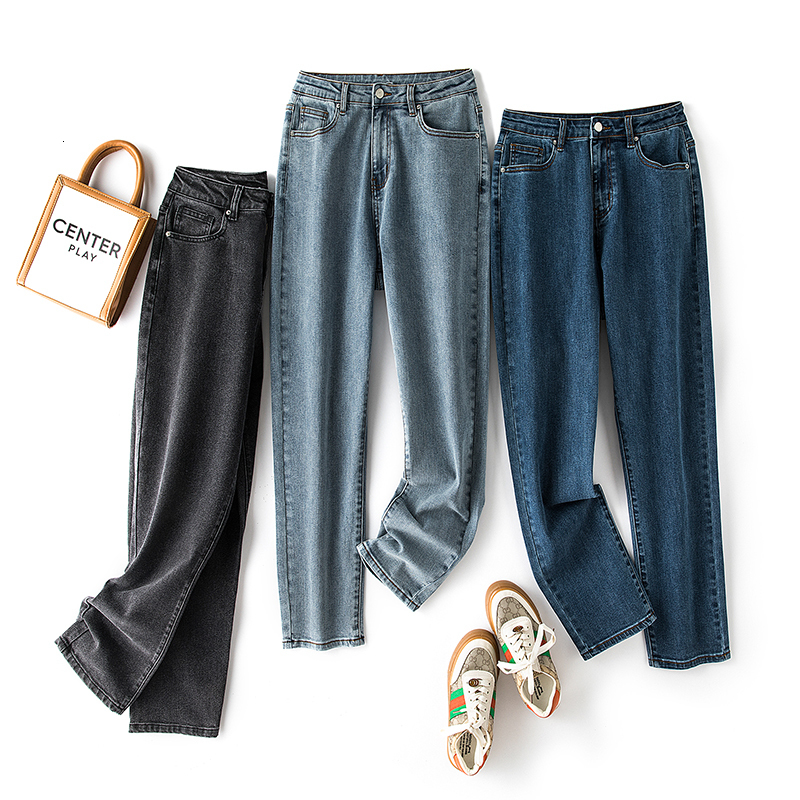 Women's Jeans Plus Size Jeans for Women 5XL 7XL High Waist Women Jeans Lady Harem Loose Blue Color Jeans Women Boyfriend Blue Lady Jeans 230308