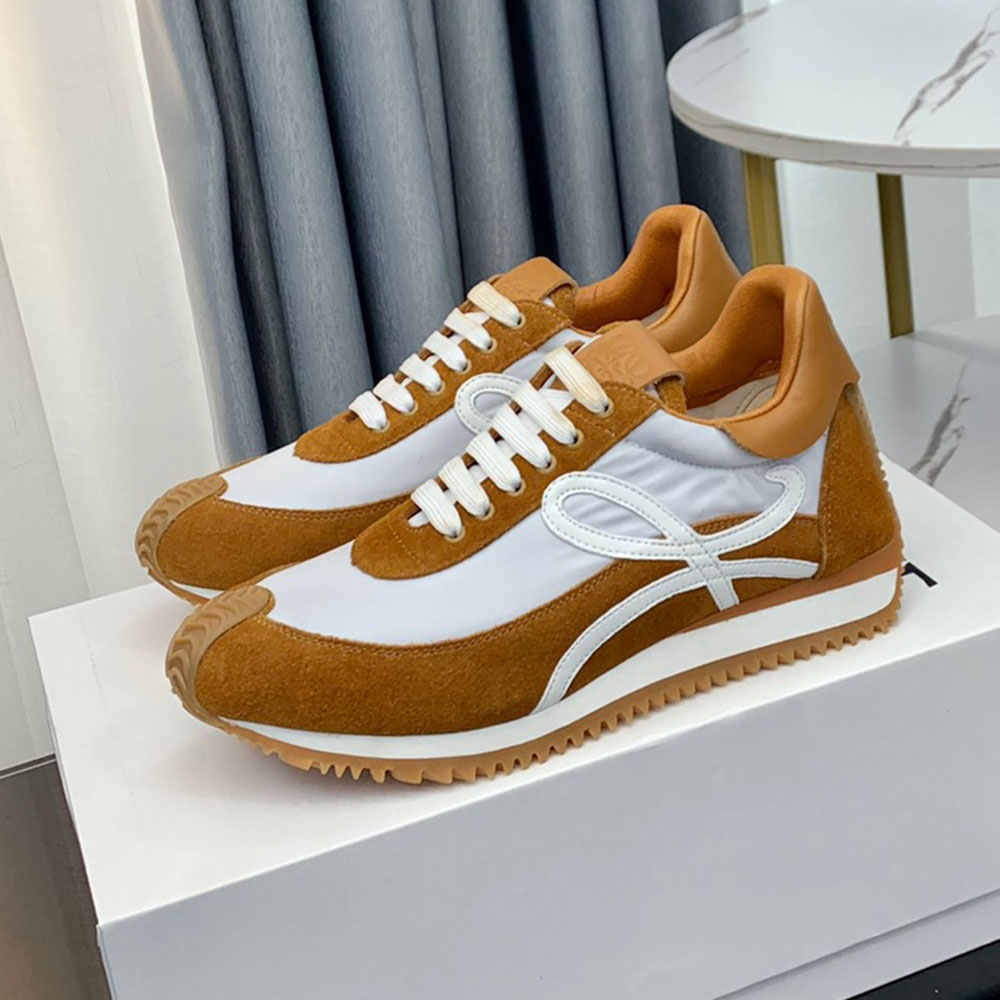 Designer Mens Womens Loews Casual Shoes Suede and nylon lace-up sneakers Anagram embossing Soft Upper Fashion Sport Ruuning Classic Shoe Size 35-45 01
Designer Mens Womens Loews Casual Shoes Suede and nylon lace-up sneakers Anagram embossing Soft Upper Fashion Sport Ruuning Classic Shoe Size 35-45 01