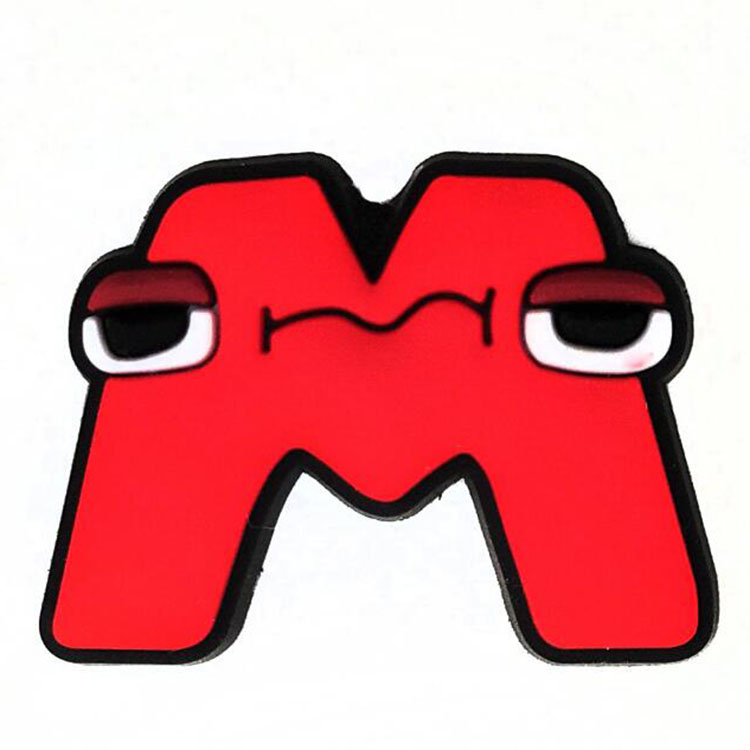 100pcs cartoon letter game cute shoe charms hole shoe flower decoration buckle accessories kid children gift