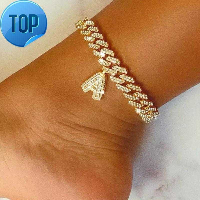 Anklets Mm DIY Gold Layered Initial Cuban Link Chain Iced Out For Women Anklet Ankle Bracelet Stainless Steel JewelryAnklets
Anklets Mm DIY Gold Layered Initial Cuban Link Chain Iced Out For Women Anklet Ankle Bracelet Stainless Steel JewelryAnklets