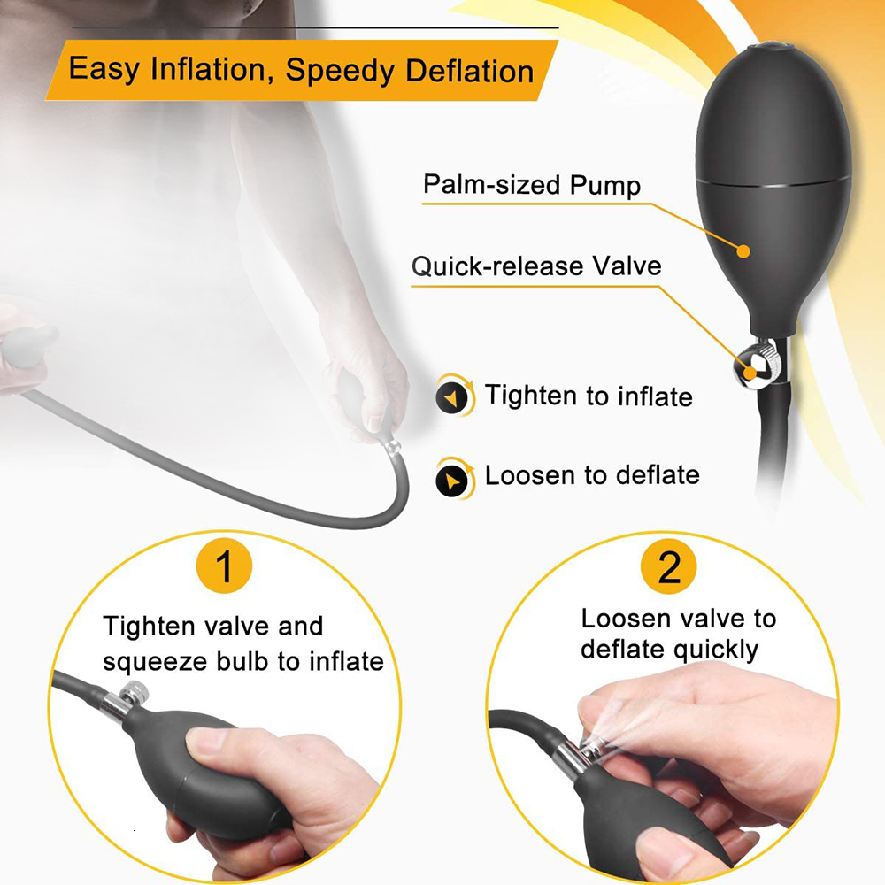 Anal Toys Inflatable Huge Butt Plug Screw Thread Ball Women Vaginal Dilator Expandable Silicone Men Prostate Massager Sex 230307