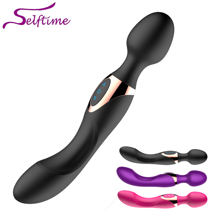 Vibrators 10 Speeds Powerful Big for Women Magic Wand Body Massager Sex Toy For Woman Clitoris Stimulate Female Products 230307