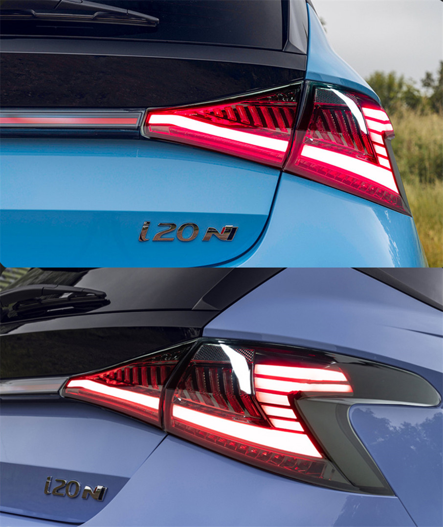Car Styling Rear Lamp For Hyundai i20 20 20-2023 Tail Lights With Middle Bar Sequential Turn Signal Animation Taillights