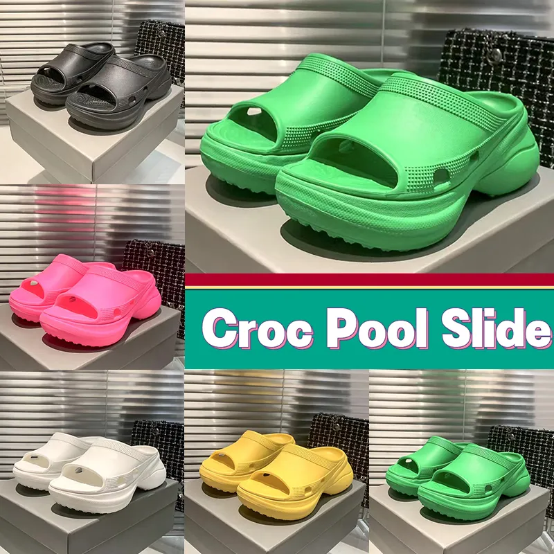 2023 Slippers women Croc Pool Slides sandals Designer Paris slide slipper platform Rubber Sandal black bright pink white mens sneakers luxury womens beach shoes
2023 Slippers women Croc Pool Slides sandals Designer Paris slide slipper platform Rubber Sandal black bright pink white mens sneakers luxury womens beach shoes