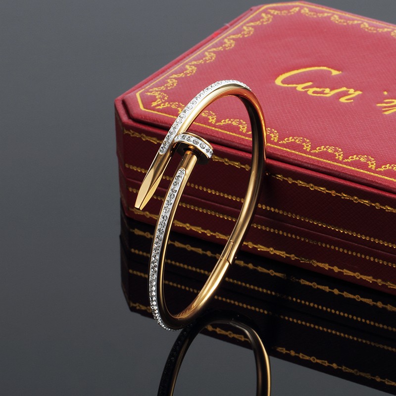 Classic designer nail bracelet Titanium Steel bangles Gold Silver Cuff bangle nlay Diamond Bracelets Womens Mens Love wedding Jewelry Gift Carti clou hand bracelet
Classic designer nail bracelet Titanium Steel bangles Gold Silver Cuff bangle nlay Diamond Bracelets Womens Mens Love wedding Jewelry Gift Carti clou hand bracelet