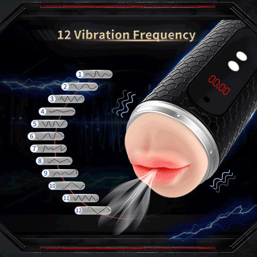 Masturbators Automatic Male Masturbator Cup Timing Vibrator Dual Channel vagina blowjob pocket masturbation cup sex toy for men Adult Goods 230307