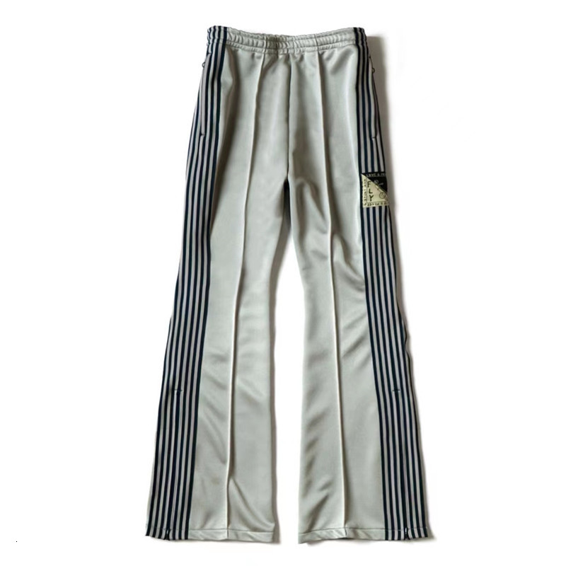 Men's Pants KAPITAL 22AW Japanese Style Contrast Stripe Zipper Elastic Waist Men And Women Leisure Trousers Sports 230307