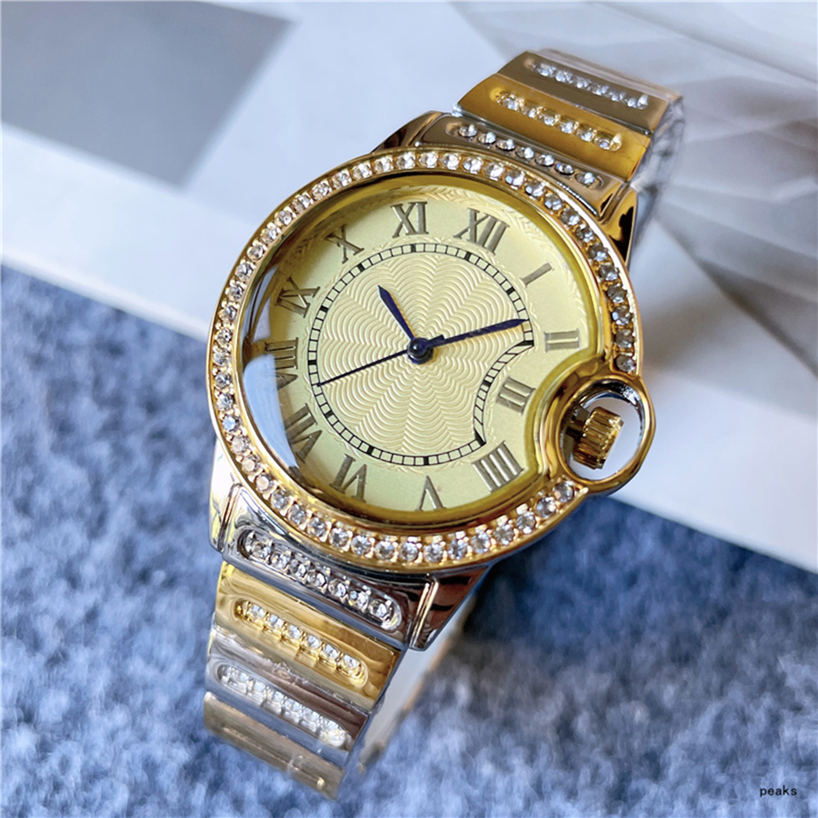 Fashion Full Brand Wrist Watches Women Ladies Girl Crystal Style Luxury Steel Metal Quartz Clock CA 70, Gold silver white
Fashion Full Brand Wrist Watches Women Ladies Girl Crystal Style Luxury Steel Metal Quartz Clock CA 70, Gold silver white