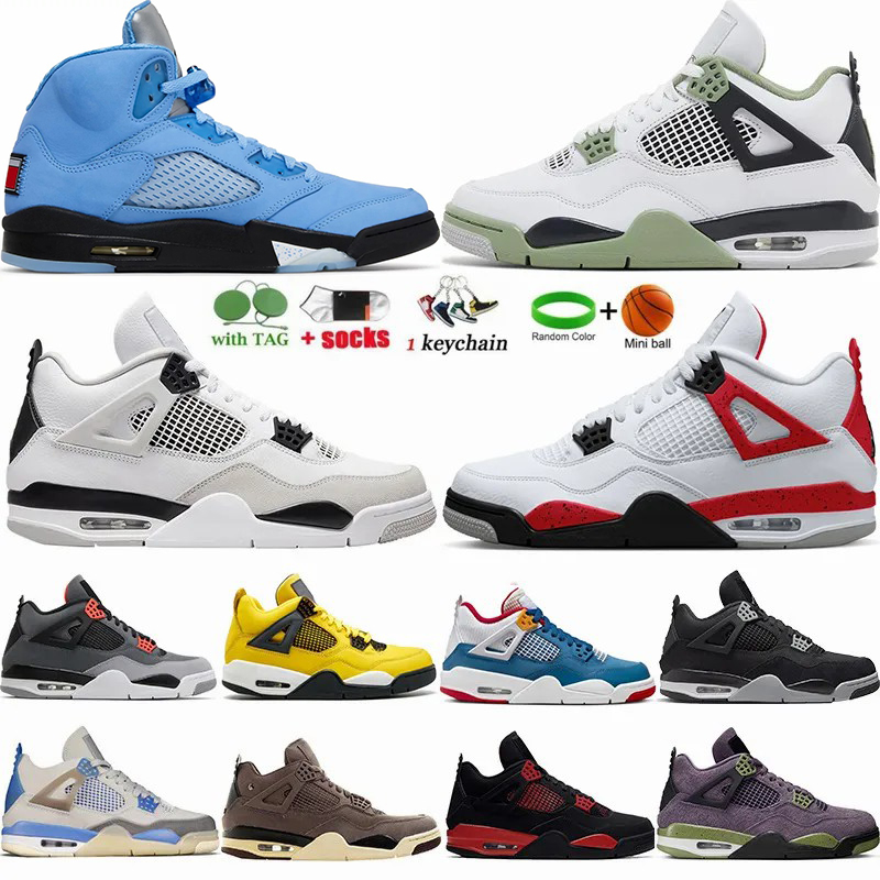 Jumpman 4 4s Basketball Shoes Men Women Military Black Cat Midnight Navy Craft Photon Dust Red Cement 5 5s UNC University Blue Seafoam, 23
Jumpman 4 4s Basketball Shoes Men Women Military Black Cat Midnight Navy Craft Photon Dust Red Cement 5 5s UNC University Blue Seafoam, 23