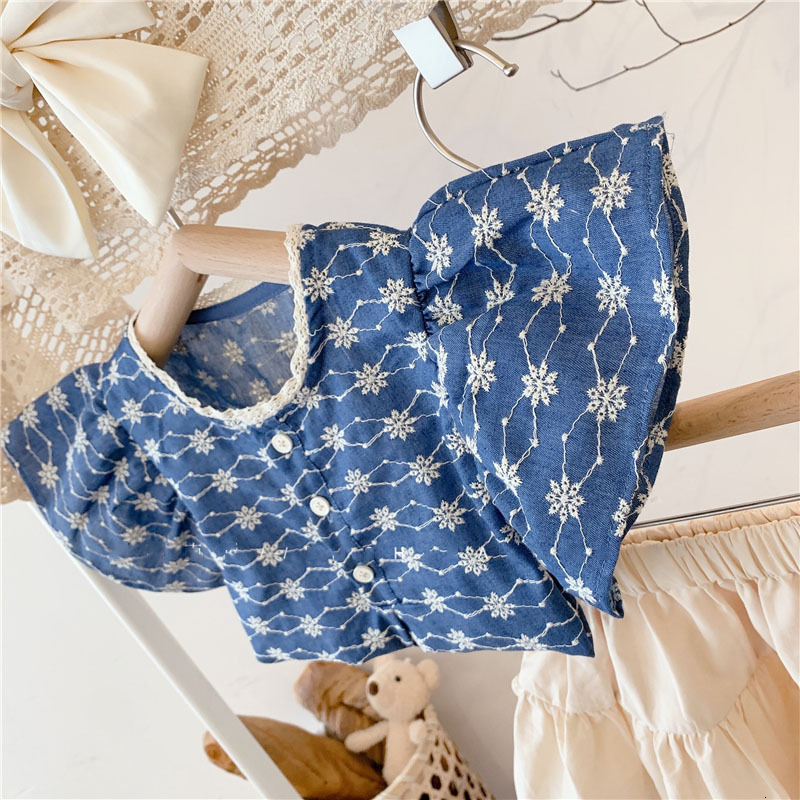 Clothing Sets Humor Bear Girls Set Summer Fashion Ruffle Sleeve Flower Shirt Skirt Outfits 2pcs Toddler Kids Clothes 3 7Y 230307