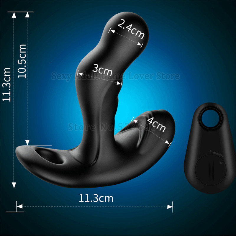 Anal Toys 360° Rotating Prostate Massager Scrotum Vibrator Plug Wireless Remote Control Butt Erotic Adult Sex For Man Gay 230307